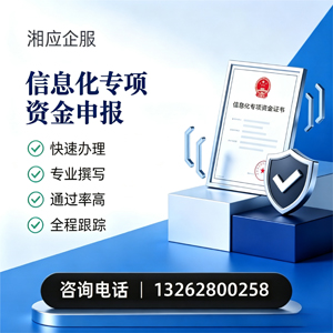 咸阳信息化专项资金申报服务