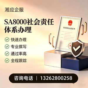 咸阳SA8000社会责任体系认证服务